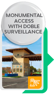 Monumental Access with doble surveillance